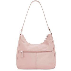 Giani Bernini Nappa Leather Hobo Bag Rose Silver